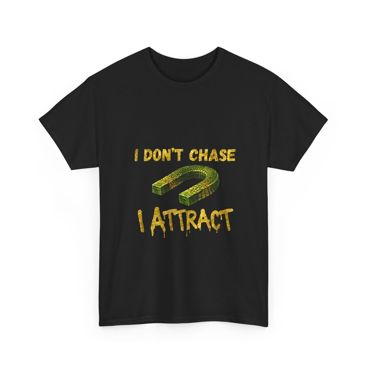 I Don’t Chase I Attract T-Shirt — Law of Attraction Graphic Tee