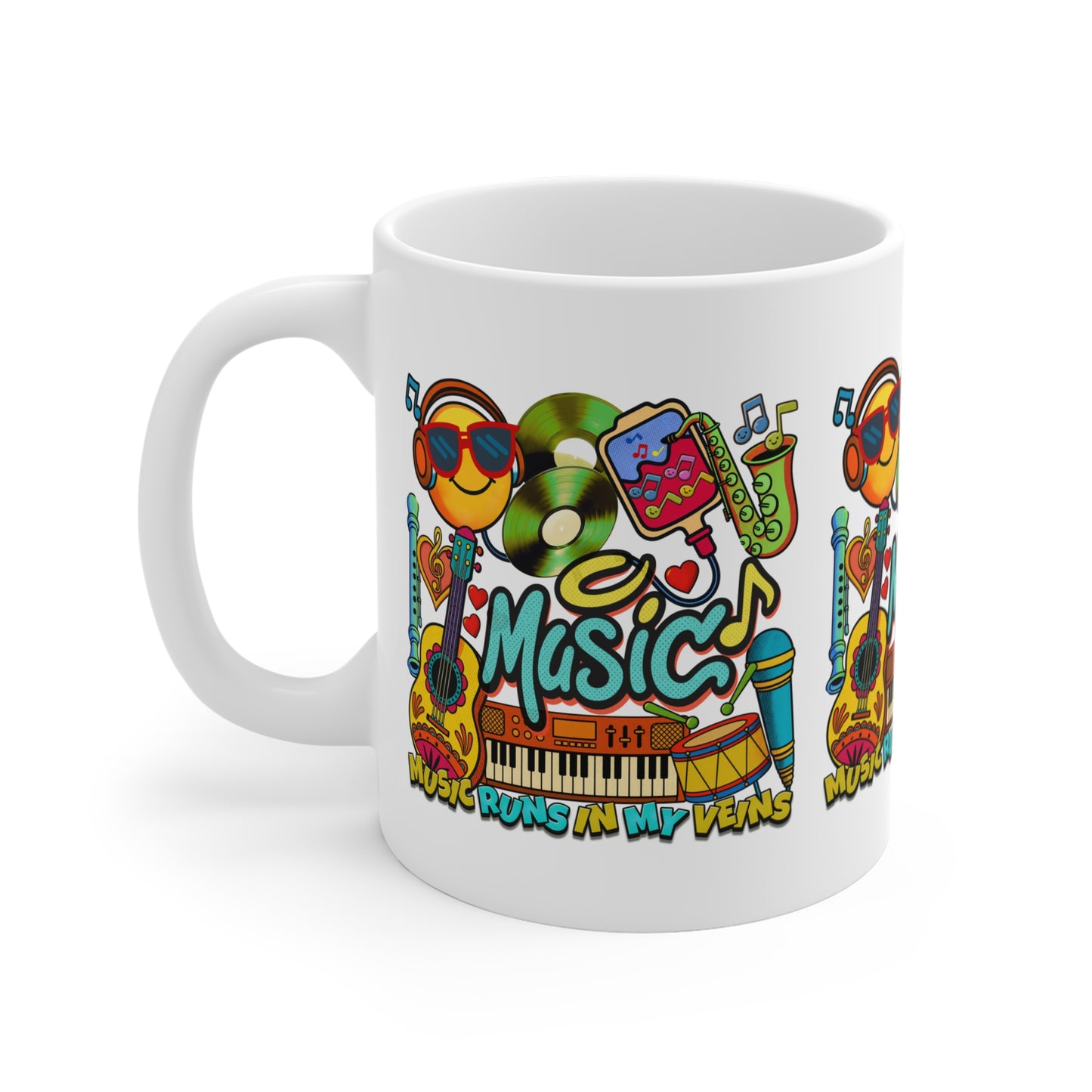 🎶☕ Music Runs In My Veins Mug 🎧✨