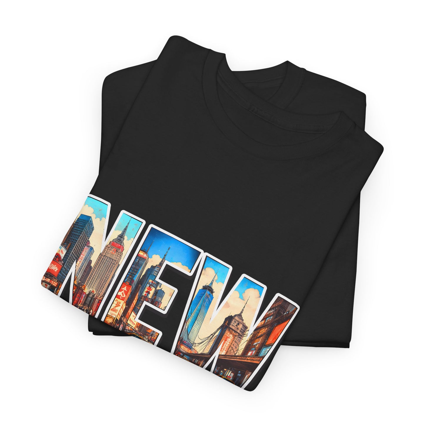 🗽 New York Photo-Block Skyline Tee – Bold NYC City Pride Shirt 🌆
