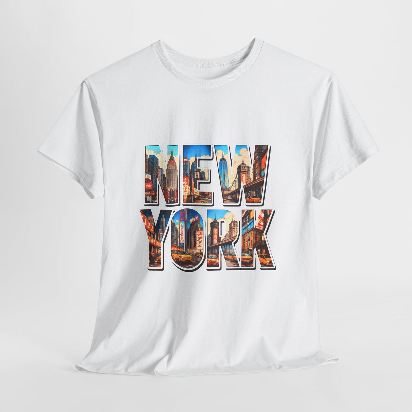 🗽 New York Photo-Block Skyline Tee – Bold NYC City Pride Shirt 🌆