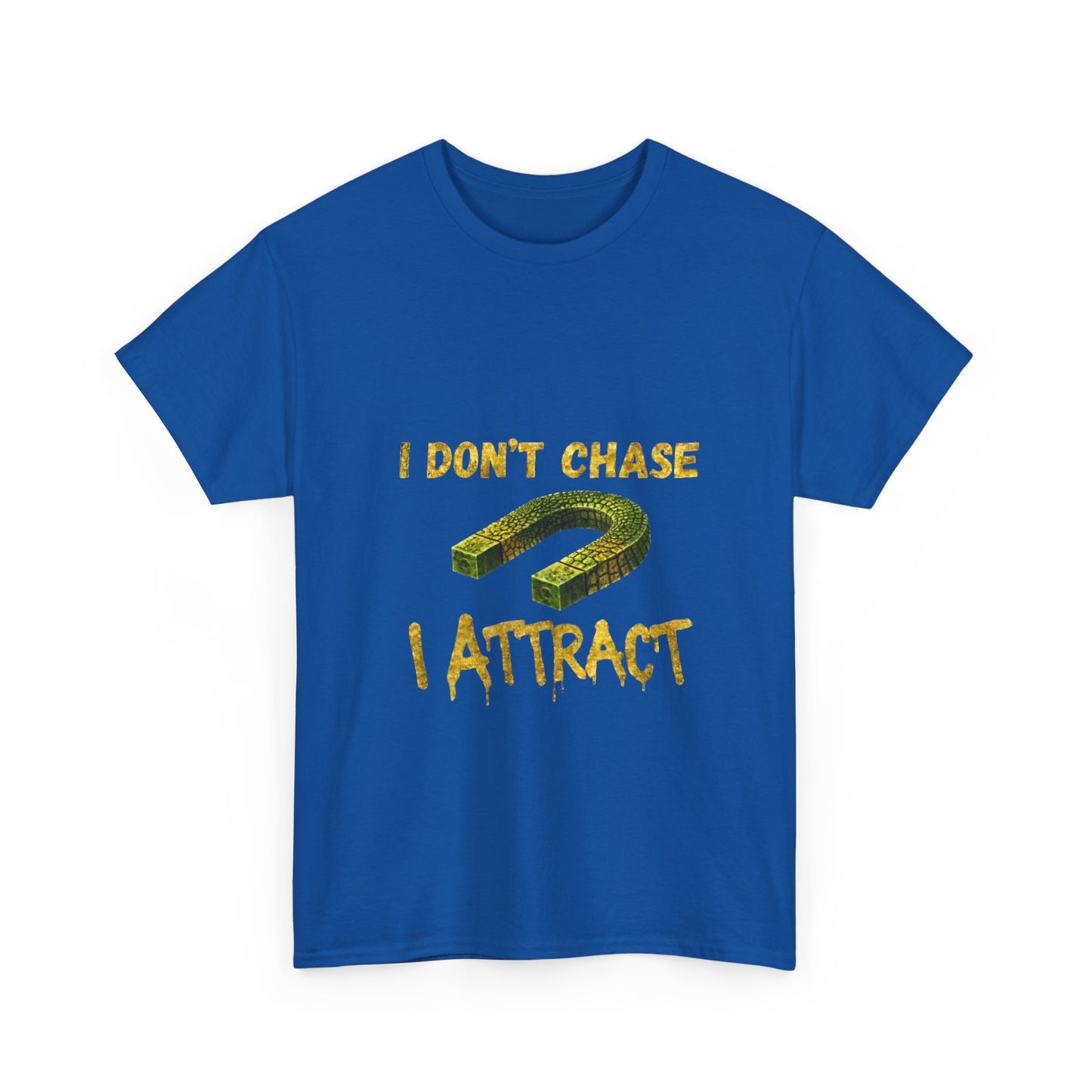 I Don’t Chase I Attract T-Shirt — Law of Attraction Graphic Tee