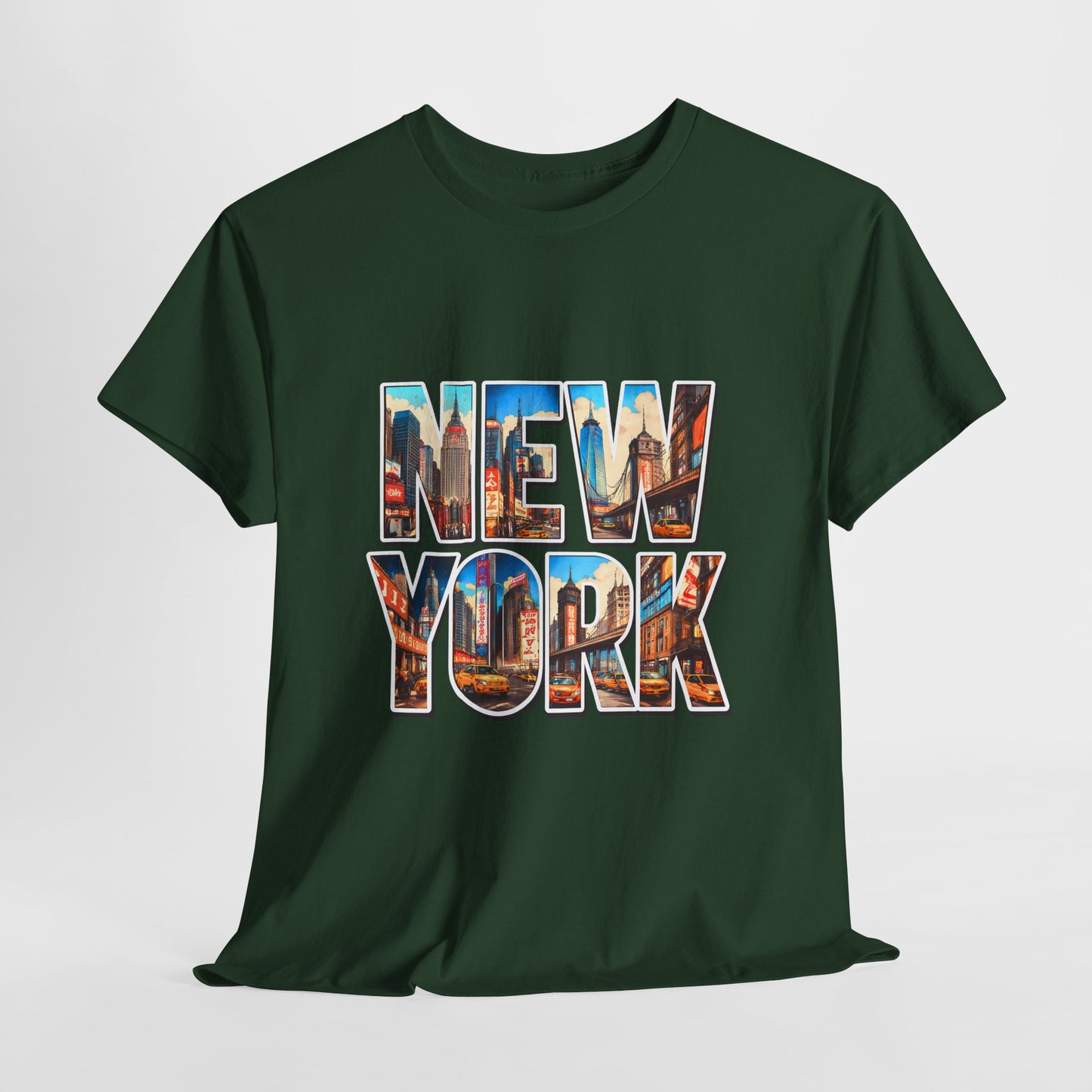 🗽 New York Photo-Block Skyline Tee – Bold NYC City Pride Shirt 🌆