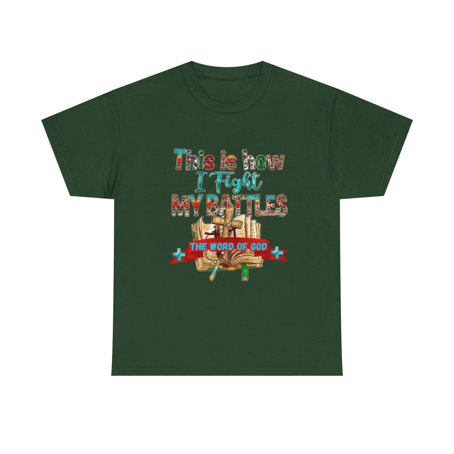 ⚔️ Faith Warrior Tee – “This Is How I Fight My Battles” Christian Scripture T-Shirt ✝️🙏