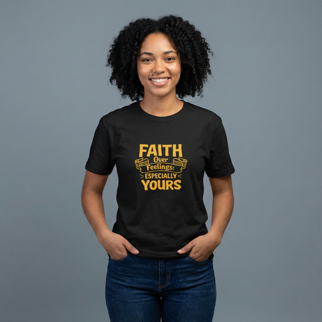 Faith Over Feelings Especially Yours UNISEX T‑Shirt
