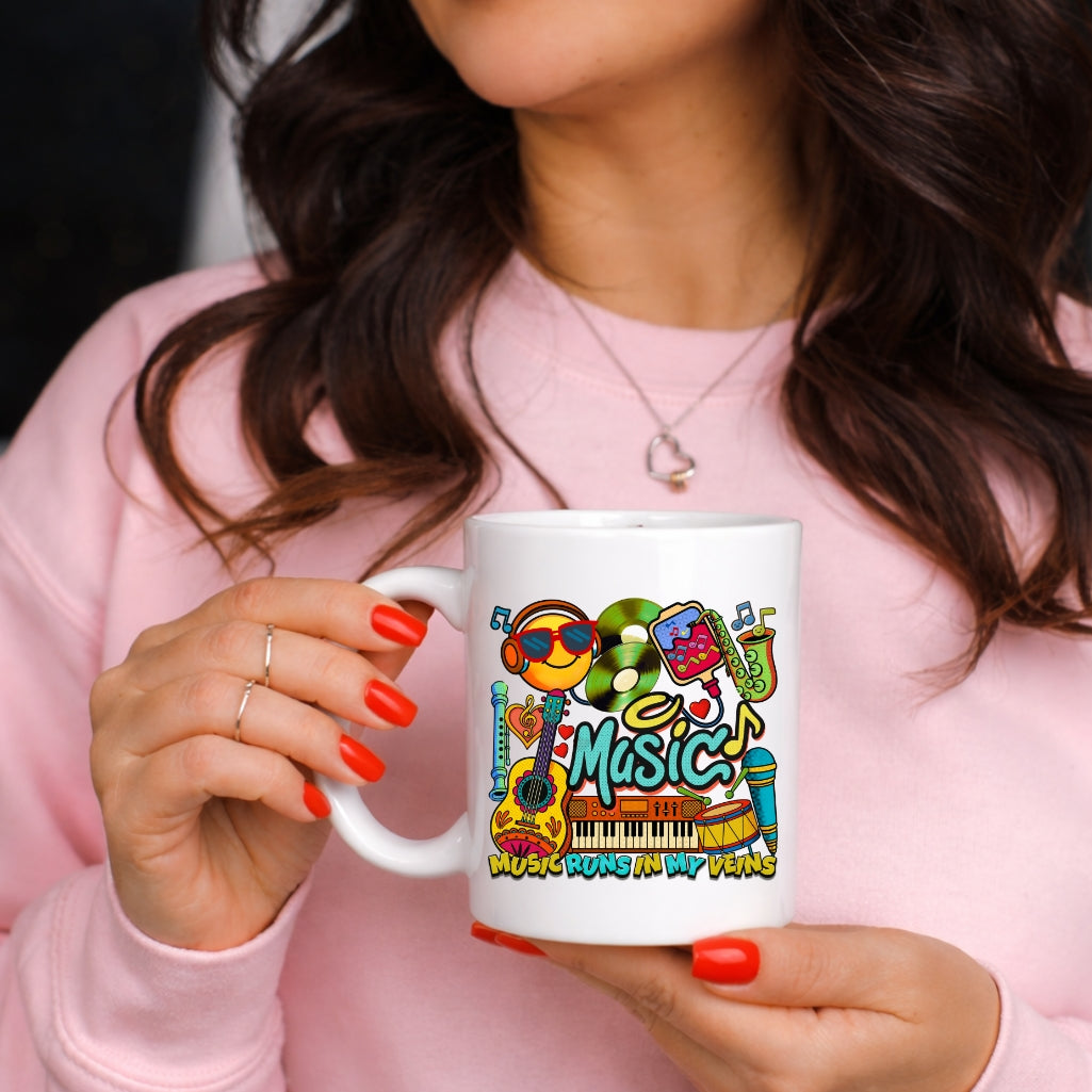 🎶☕ Music Runs In My Veins Mug 🎧✨