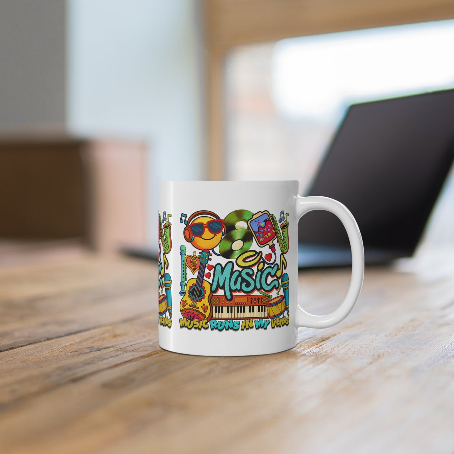 🎶☕ Music Runs In My Veins Mug 🎧✨
