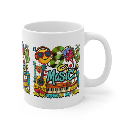 🎶☕ Music Runs In My Veins Mug 🎧✨