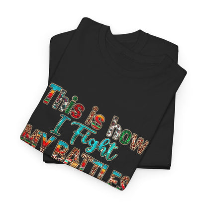 ⚔️ Faith Warrior Tee – “This Is How I Fight My Battles” Christian Scripture T-Shirt ✝️🙏