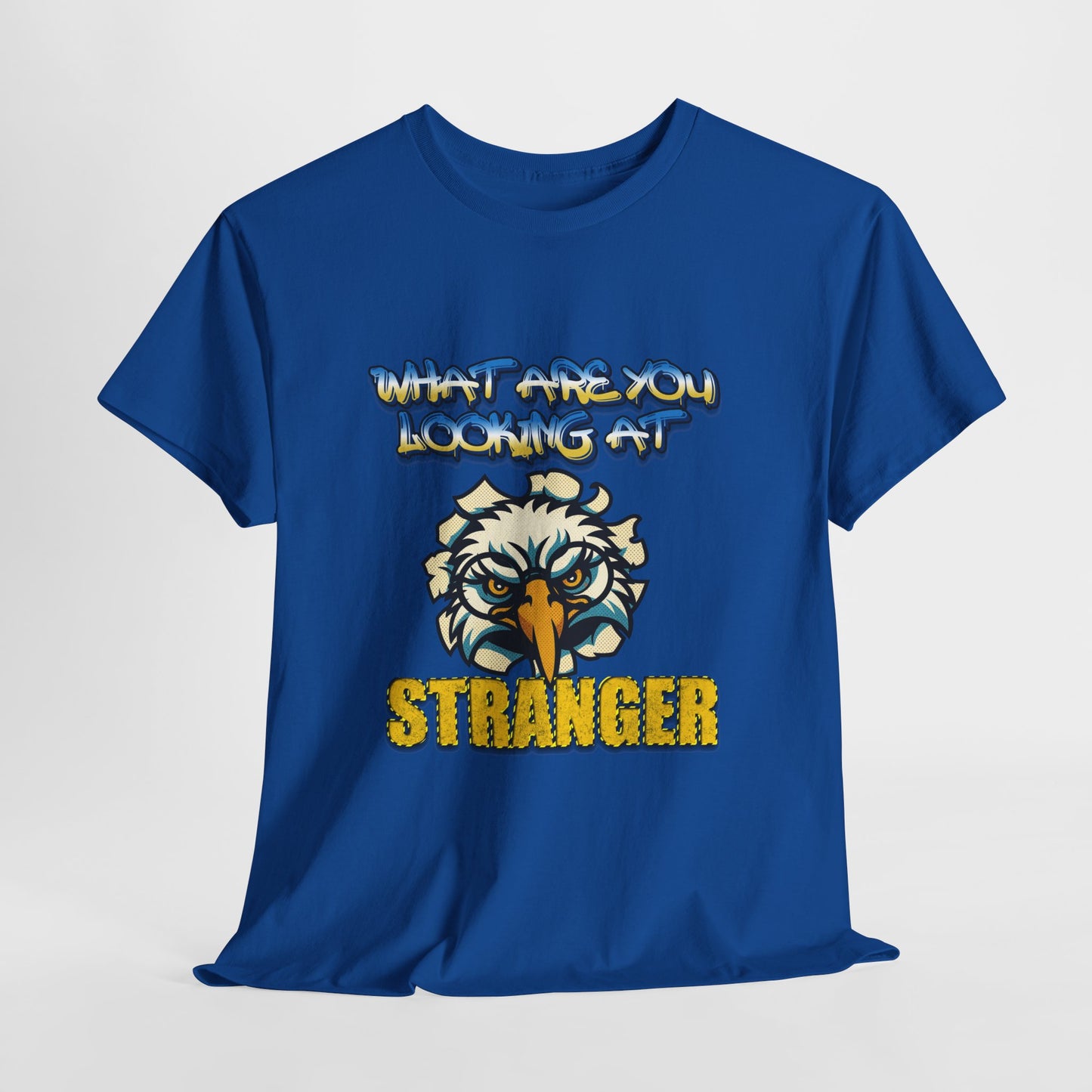 "WHAT ARE YOU LOOKING AT — STRANGER" Angry Bird T‑Shirt