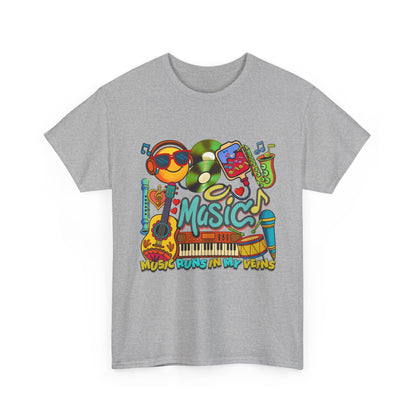 🎧✨ Turn Up the Vibe and the Volume – Music Runs in My Veins UNISEX Tee ✨🎶